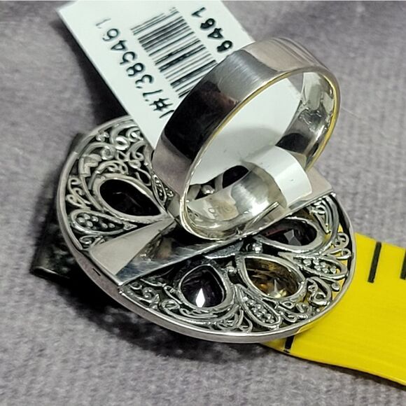 Bali Legacy Multi Gemstone Florel Ring Size 7 - Picture 14 of 14